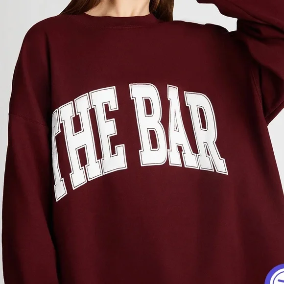 The Bar maroon sweatshirt m medium - Picture 2 of 4